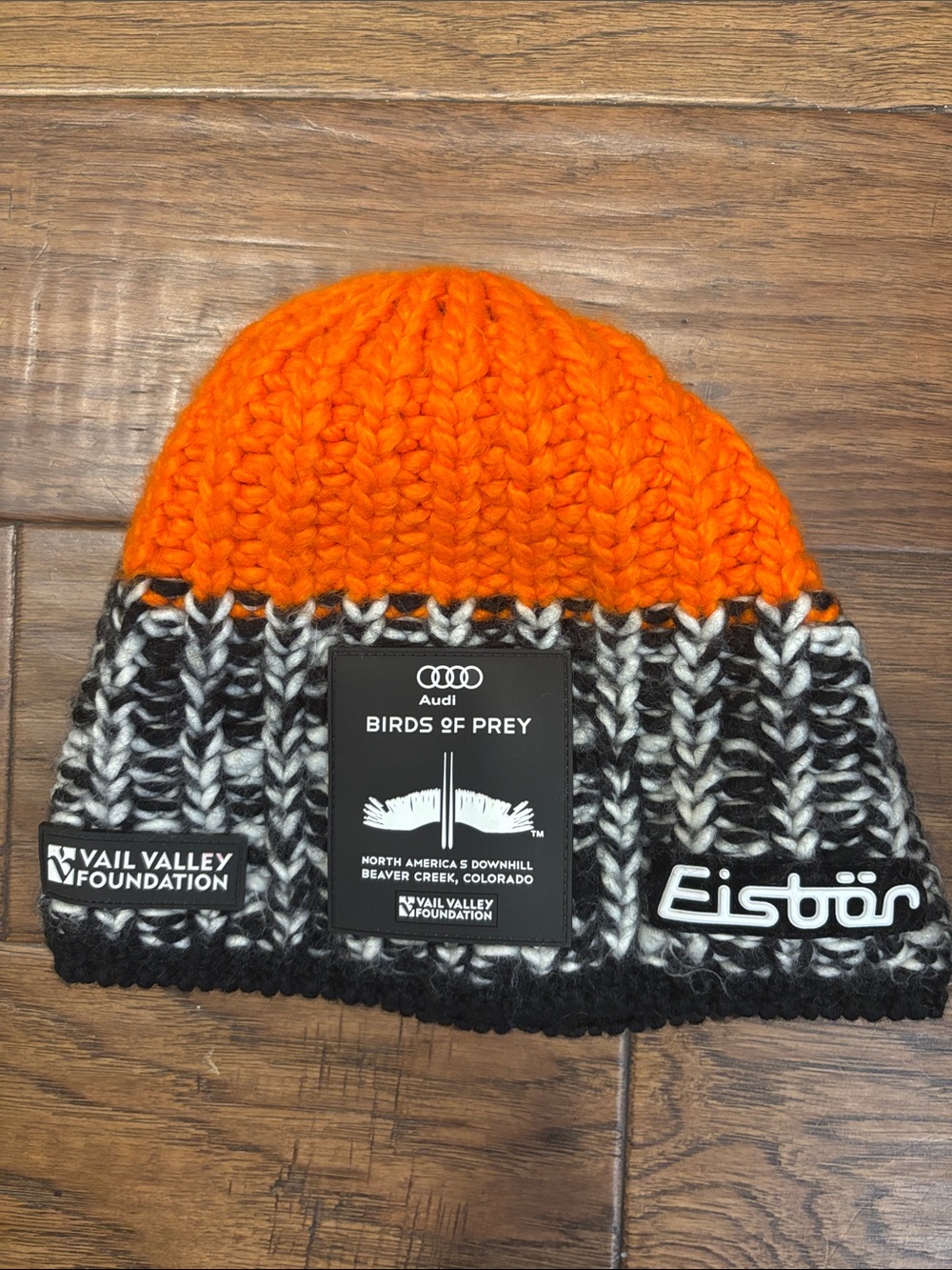 Eisbar Orange & Black Knit Beanie - Vail Valley / Audi Birds of Prey